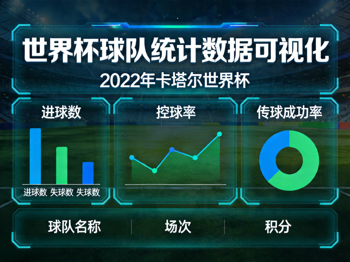 世界杯数据分析图表 - 球队统计数据可视化